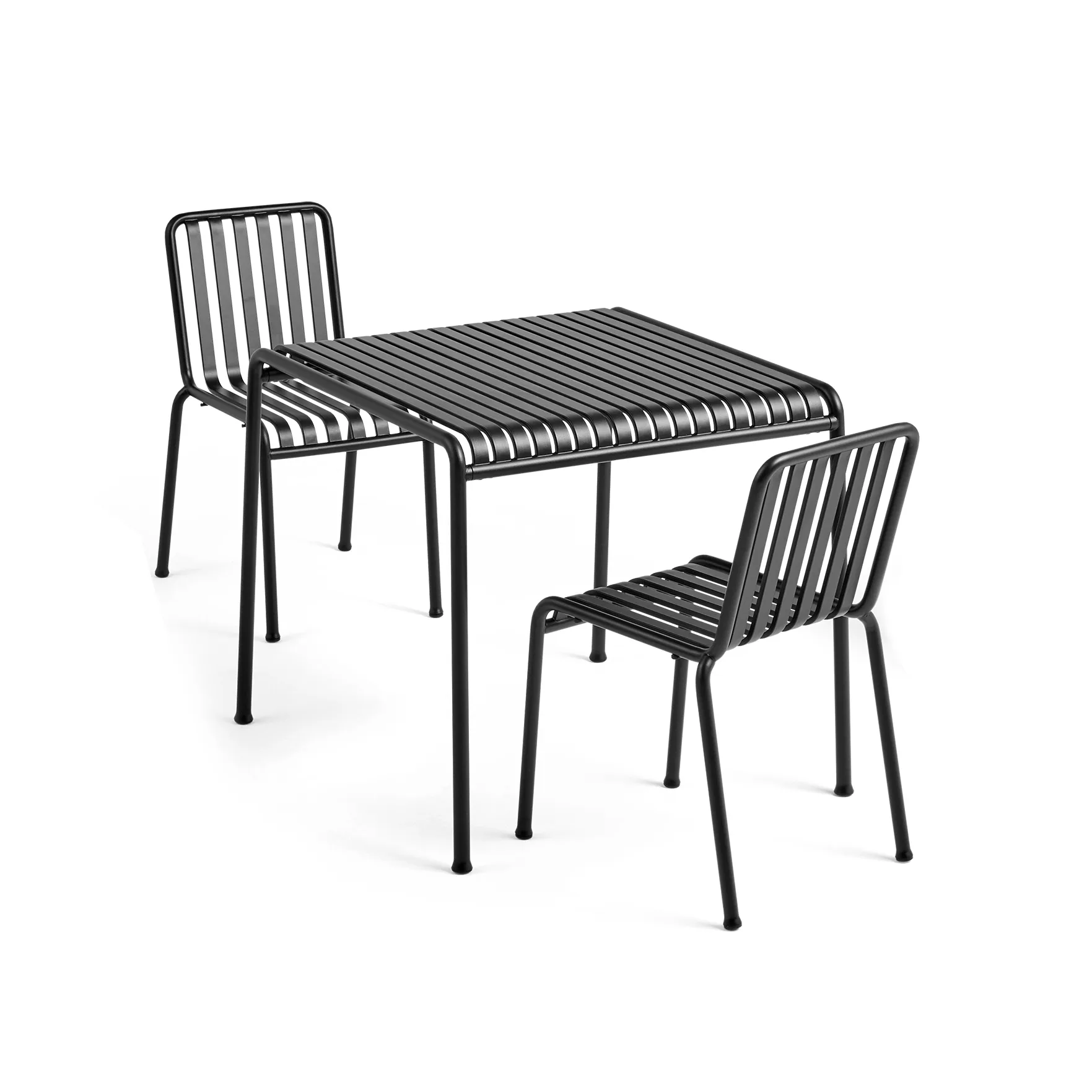 Palissade eetset 2 stoelen 82,5x90 cm anthracite HAY