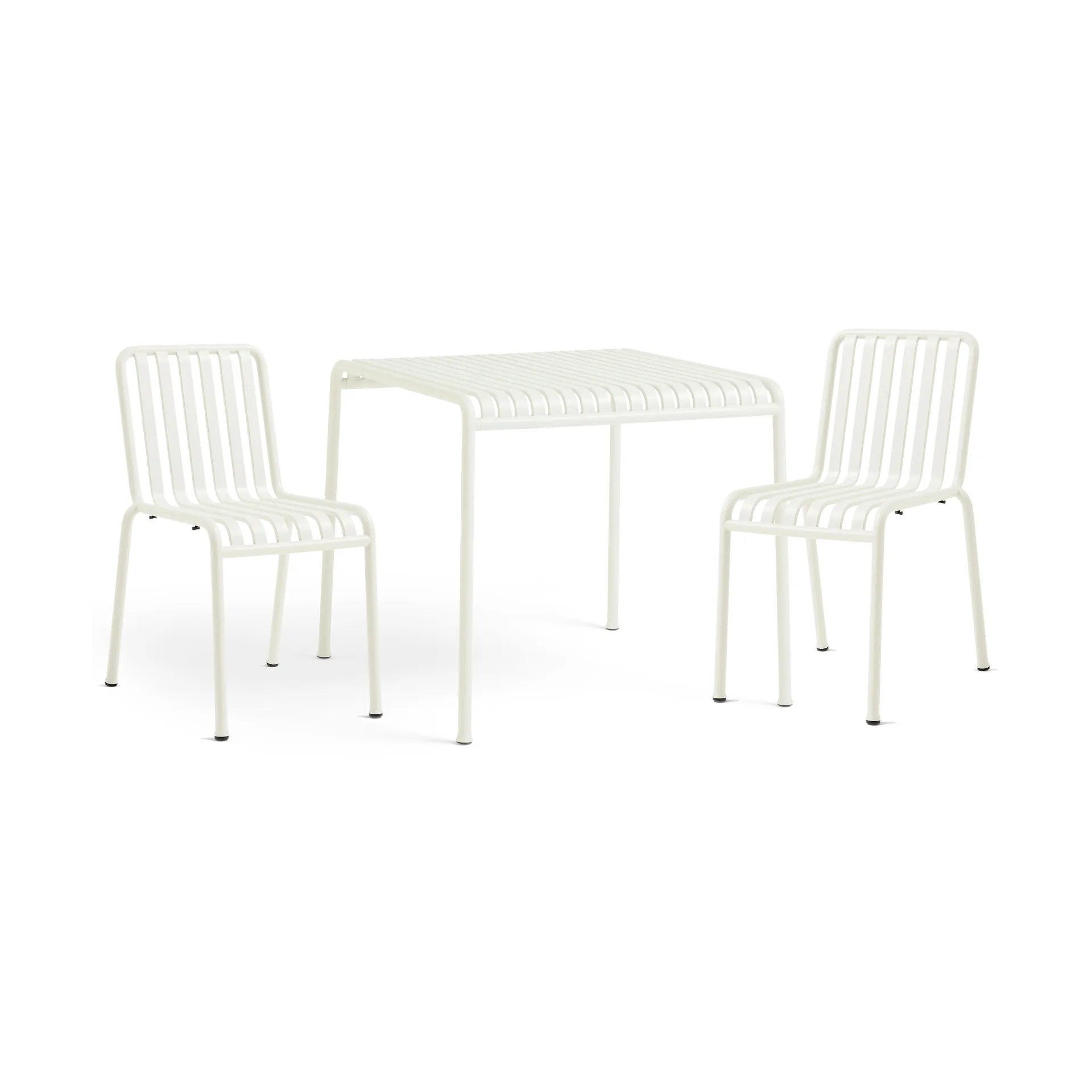 Palissade eetset 2 stoelen 82,5x90 cm cream white,  HAY