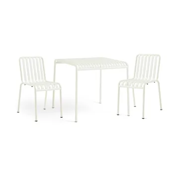 Palissade eetset 2 stoelen 82,5x90 cm cream white - HAY