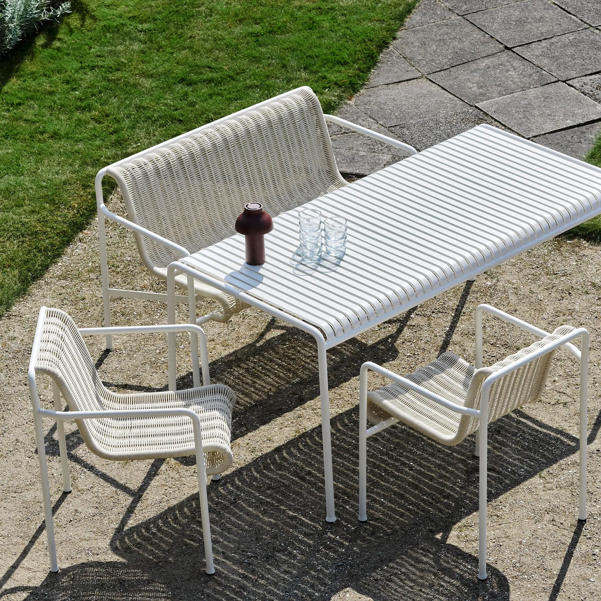 Palissade eettafel 170x90 cm, Cream white HAY