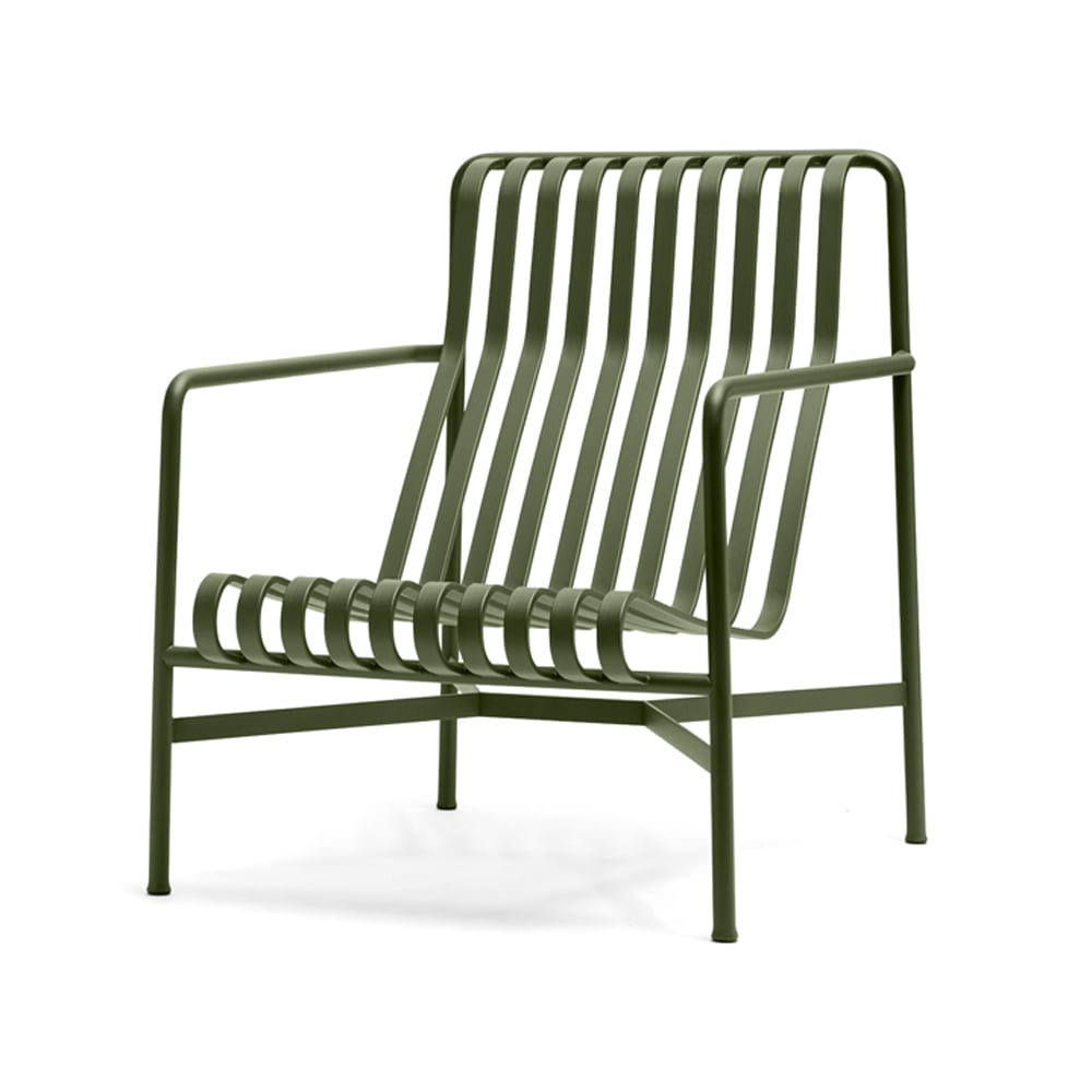 HAY Palissade High loungefauteuil olive