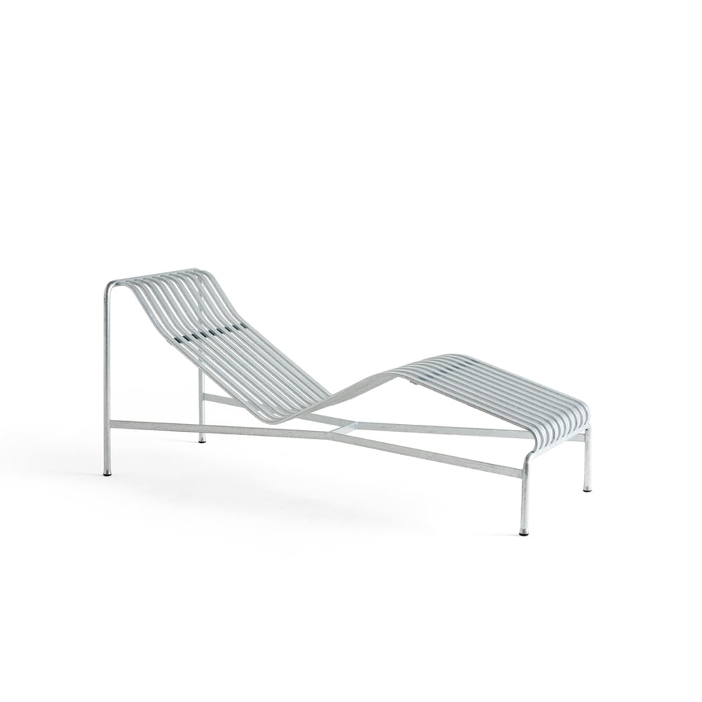 HAY Palissade ligstoel hot galvanized | Scandinavisch Interieur | Zilverkleurig