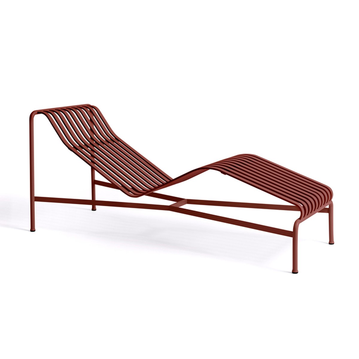 HAY Palissade ligstoel Iron red | Scandinavisch Interieur | Rood