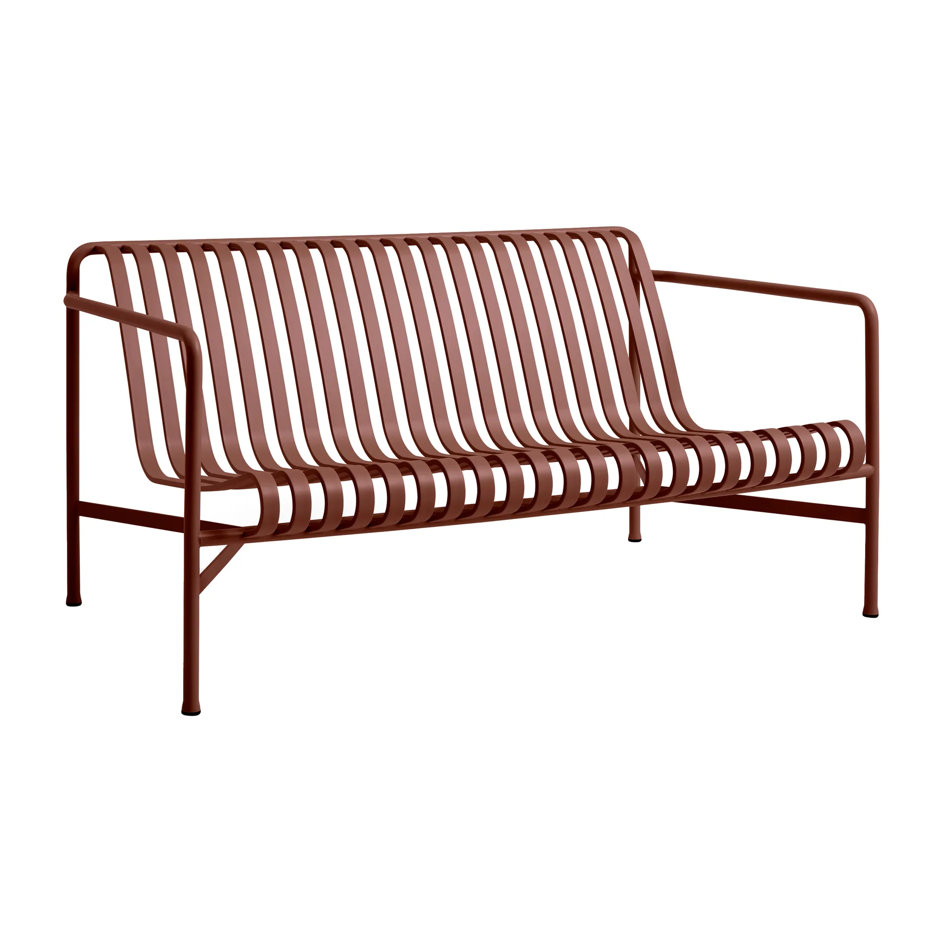 Palissade loungebank, Iron red HAY
