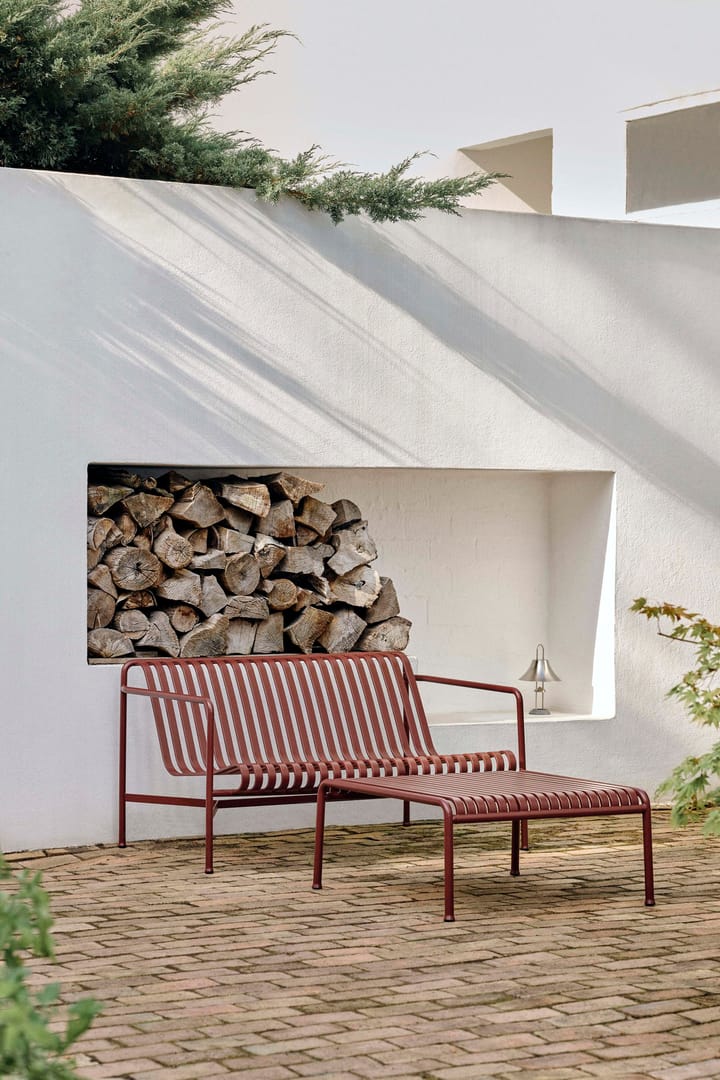 Palissade loungebank, Iron red HAY