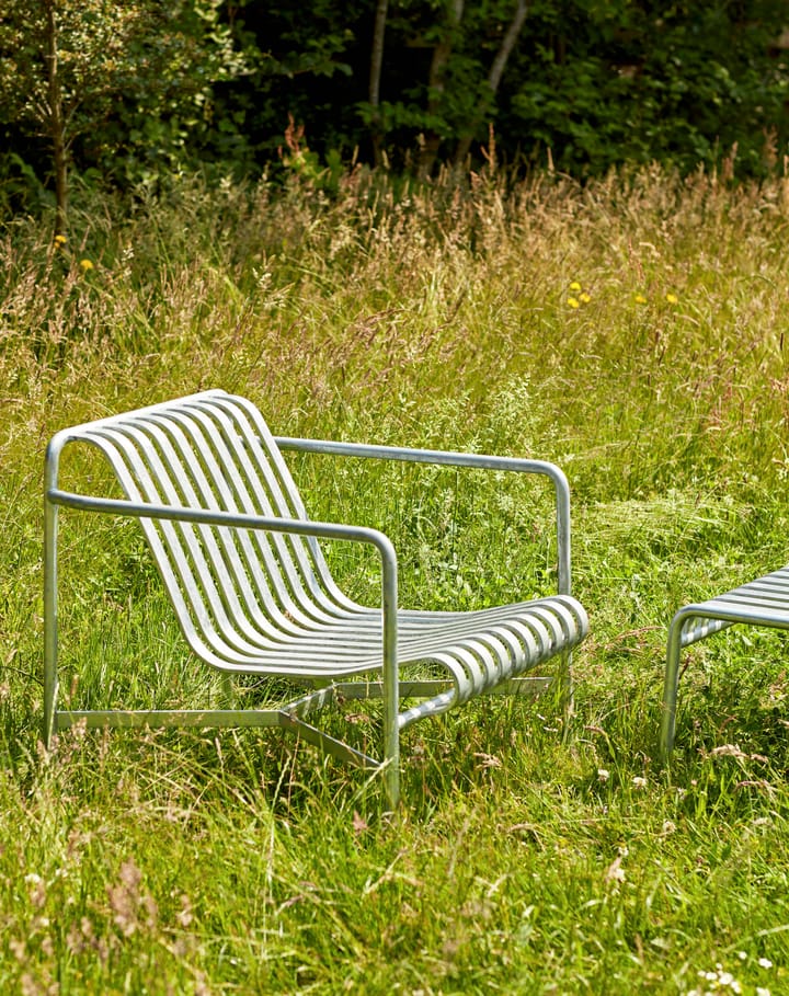 Palissade Low loungefauteuil - hot galvanized - HAY