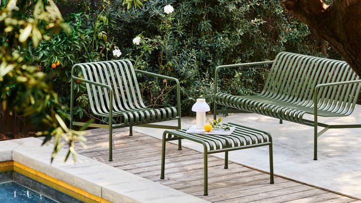 Palissade Low loungefauteuil, Olive HAY