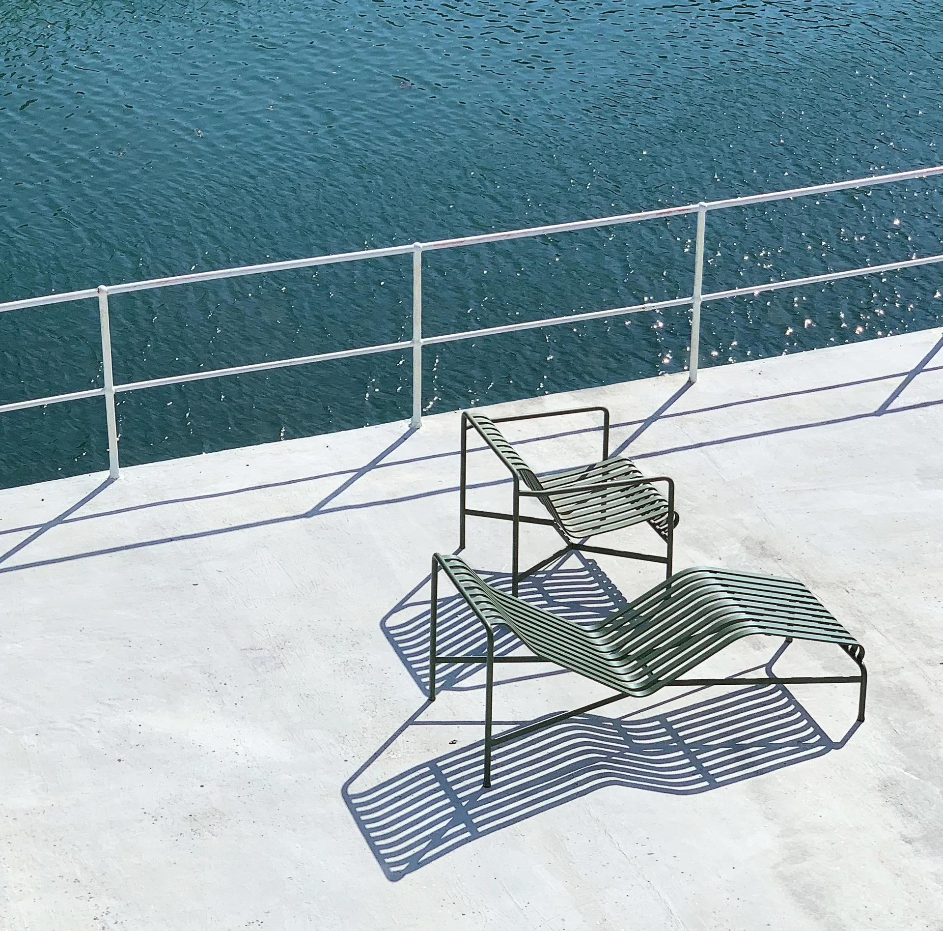 Palissade Low loungefauteuil, Olive HAY