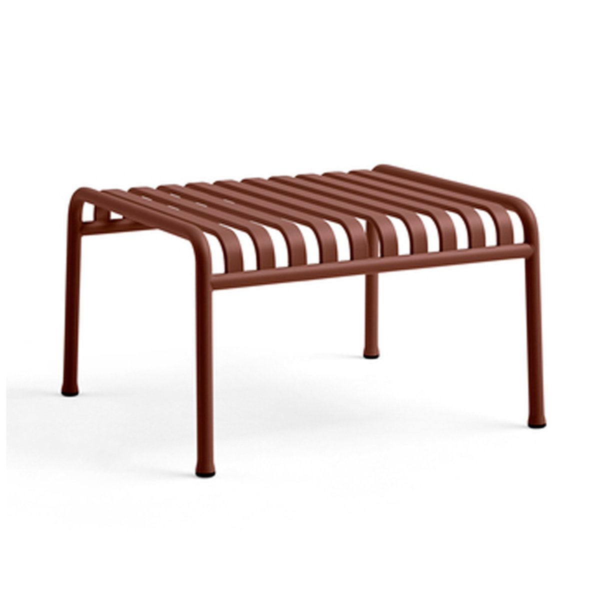 HAY Palissade Ottoman voetenbank Iron red | Scandinavisch Interieur | Rood