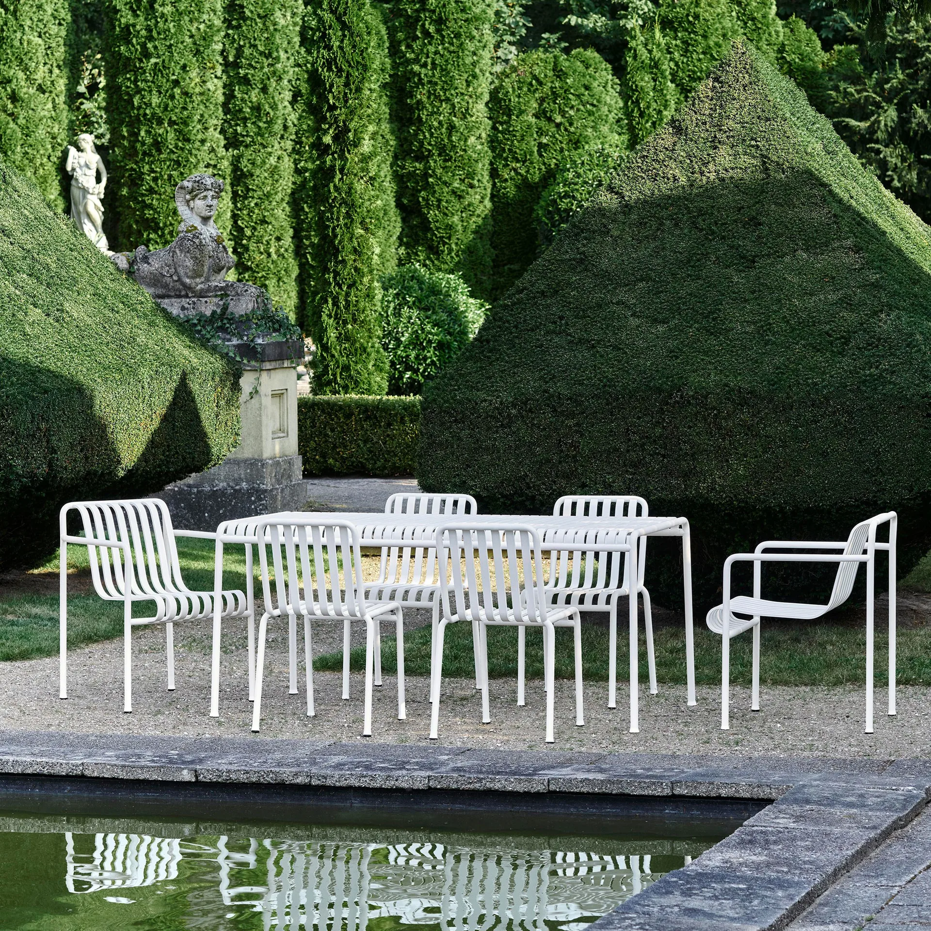 Palissade stoel, Cream white HAY