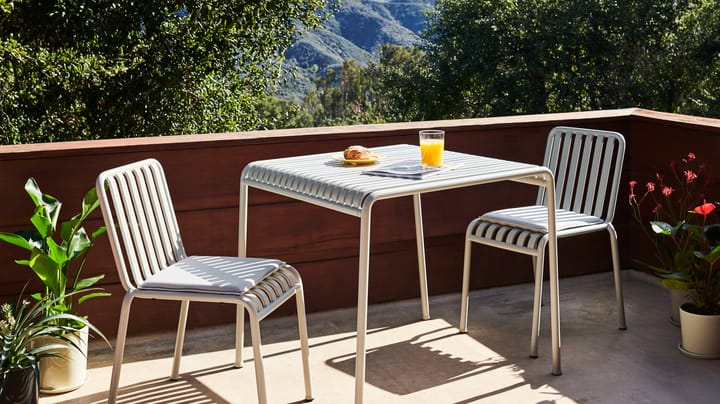 Palissade tafel 82,5x90 cm, Sky grey HAY