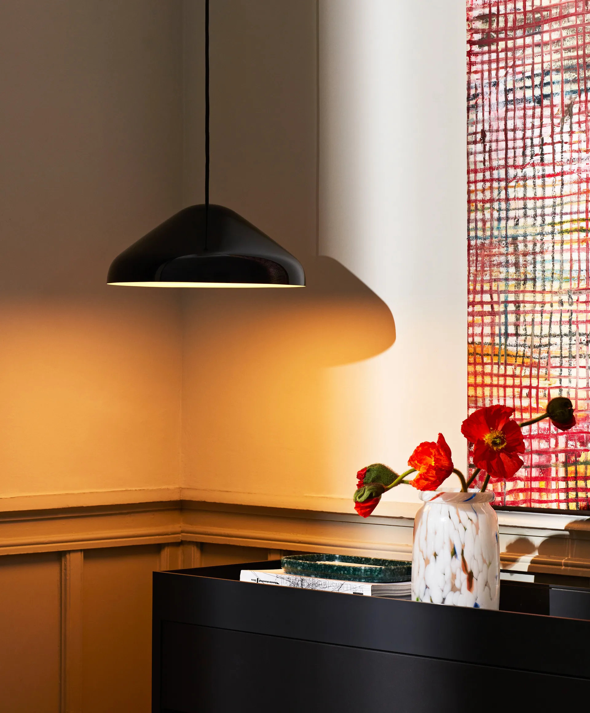 Pao Steel hanglamp Ø35 cm, Soft black HAY