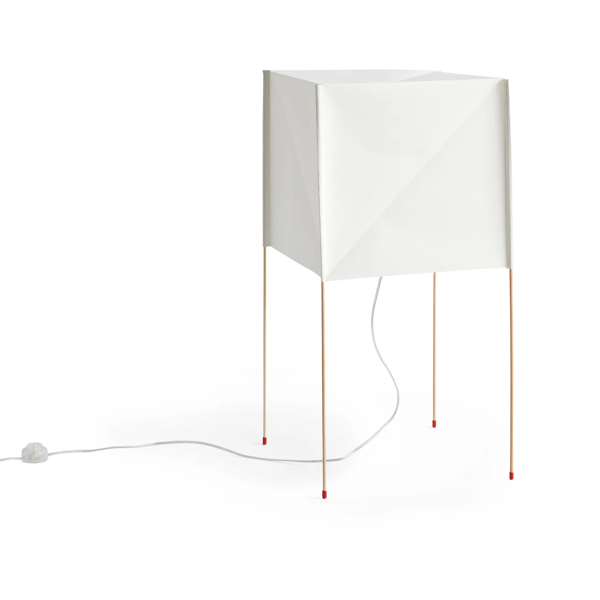 Paper Cube vloerlamp, Wit HAY