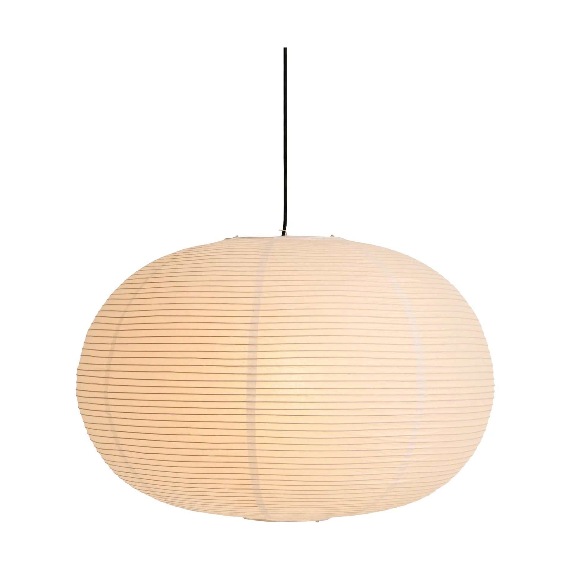 Paper Shade lampenkap ellipse, Wit HAY