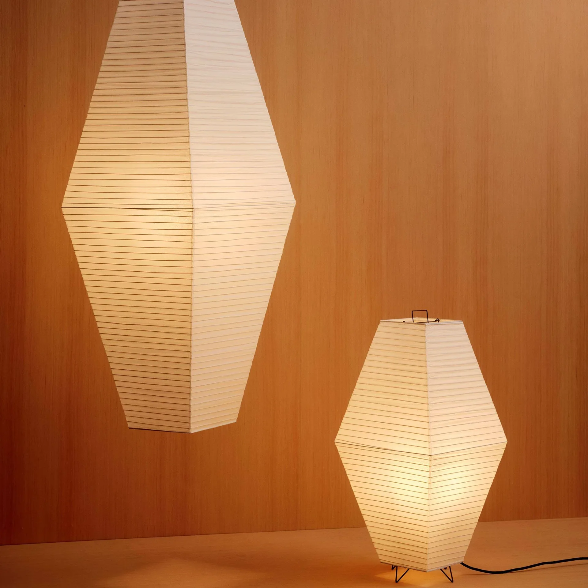 Paper Shade Prism lampenkap voor vloerlamp-tafellamp, Classic white, 30x66 cm HAY