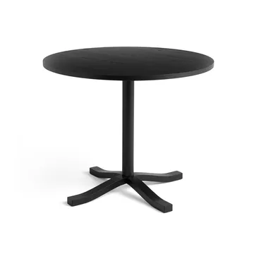 Pastis Table eettafel Ø90 - Black lacquered ash - HAY