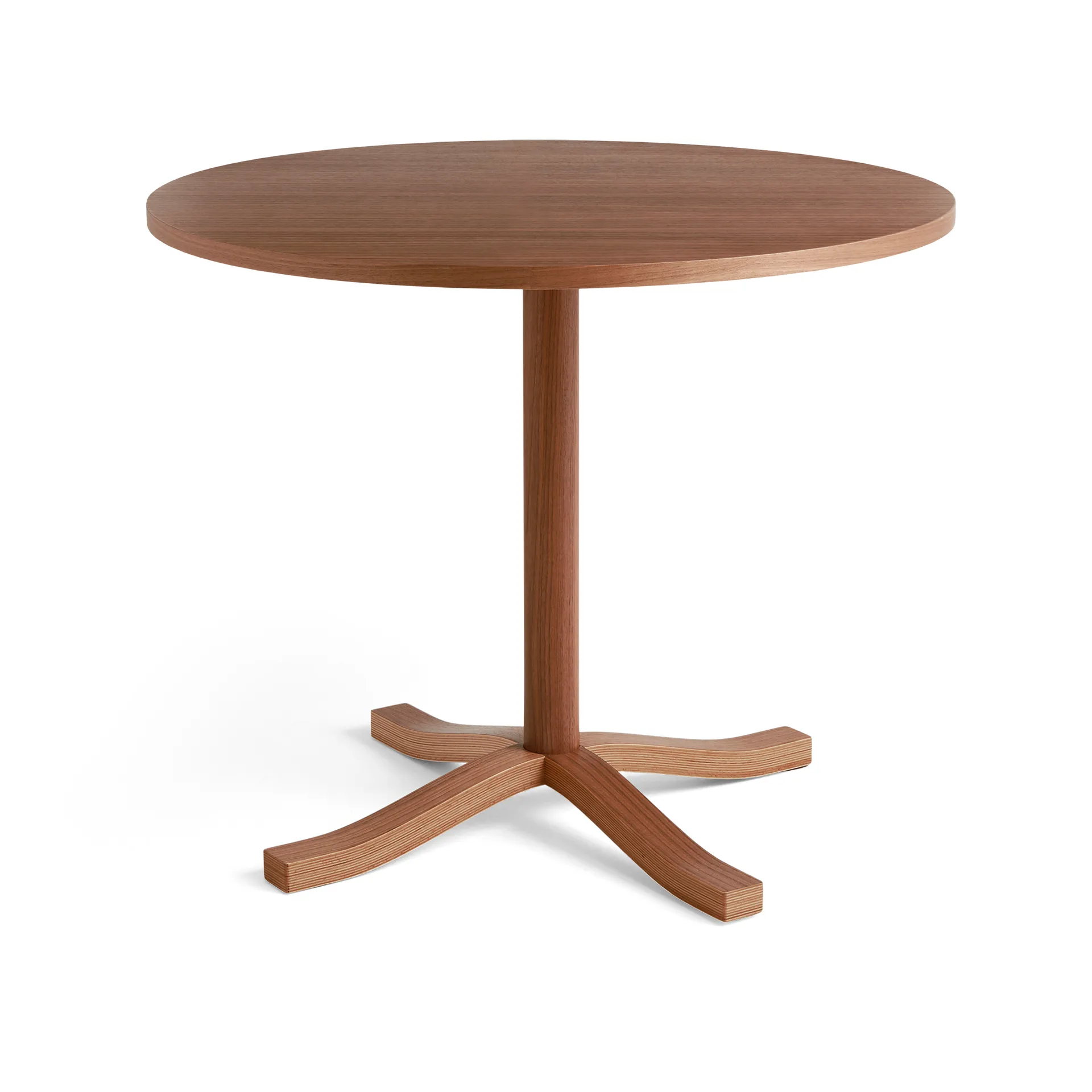 Pastis Table eettafel Ø90, Lacquered walnut HAY