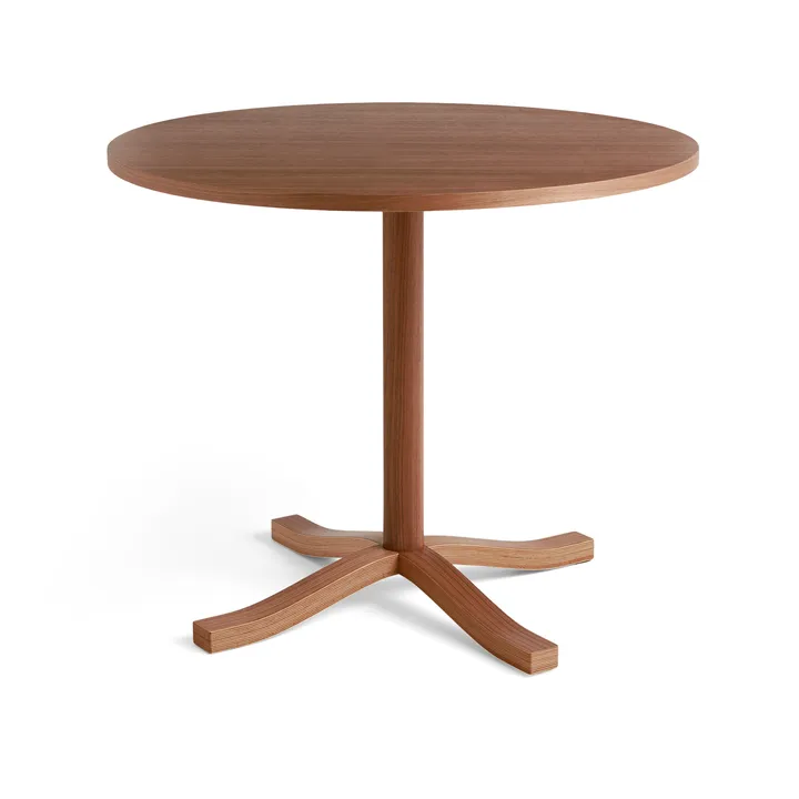 Pastis Table eettafel Ø90 - Lacquered walnut - HAY