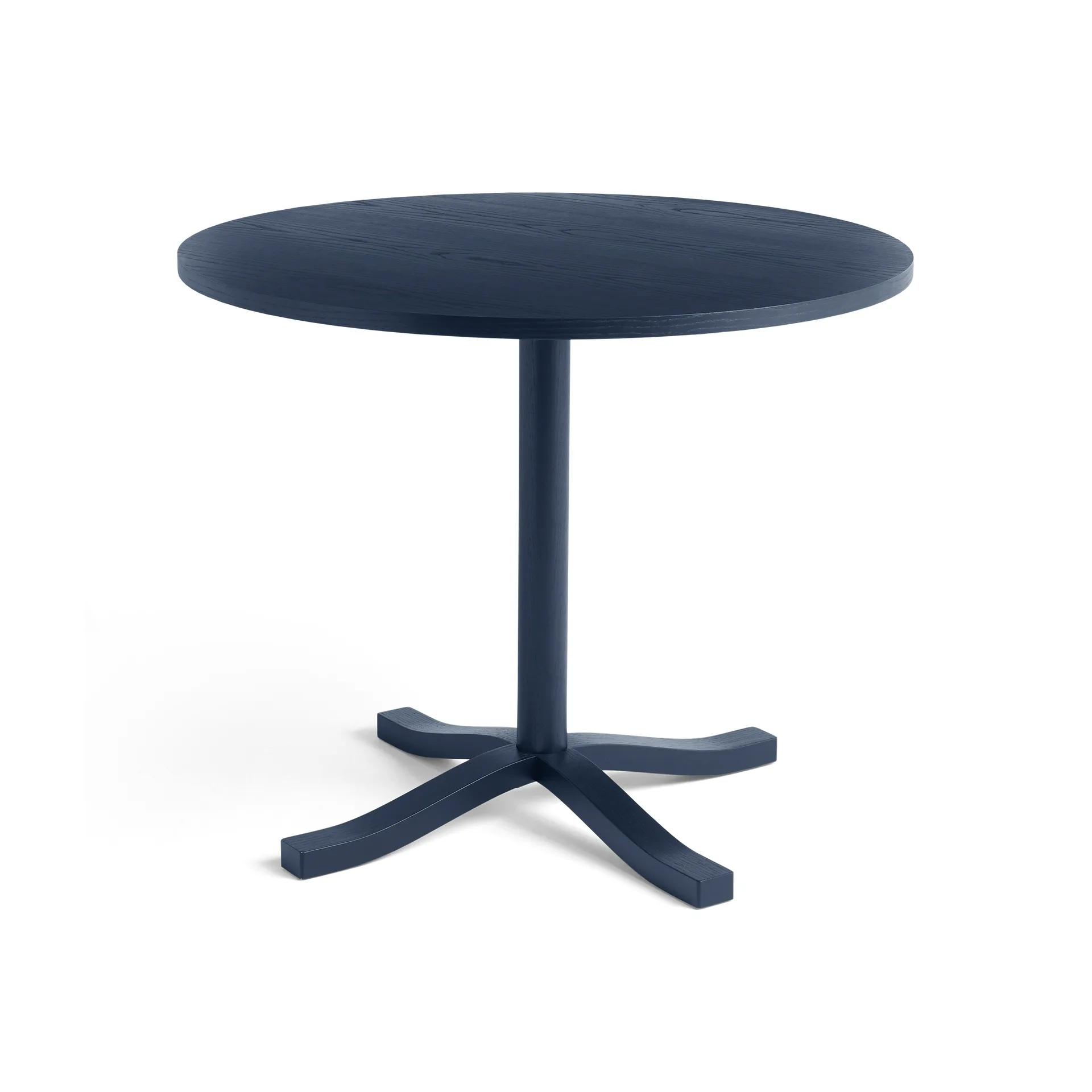 Pastis Table eettafel Ø90, Steel blue lacquered ash HAY