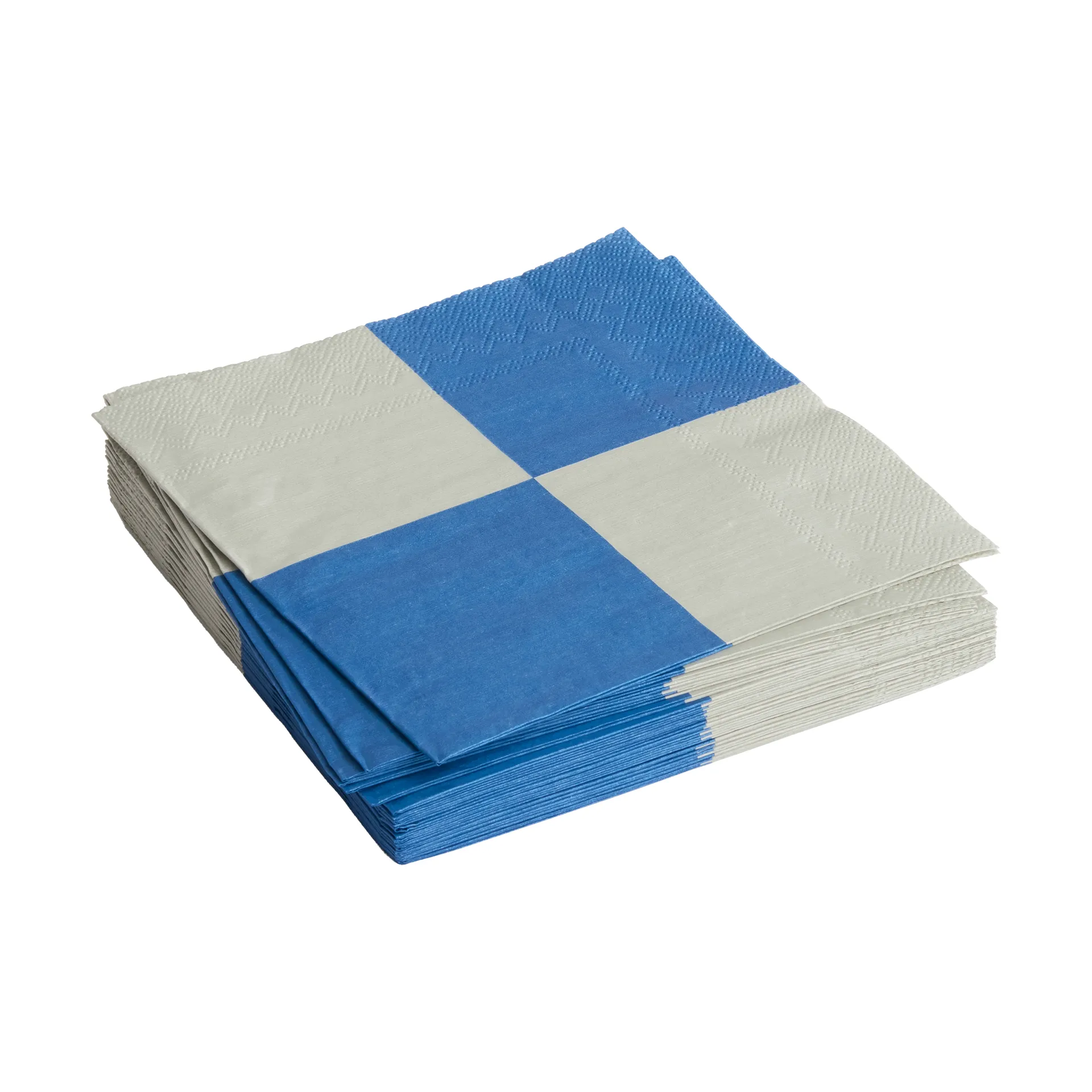 Pattern Dinner Check servet 40x40 cm 20-pack, Grey-blue L HAY