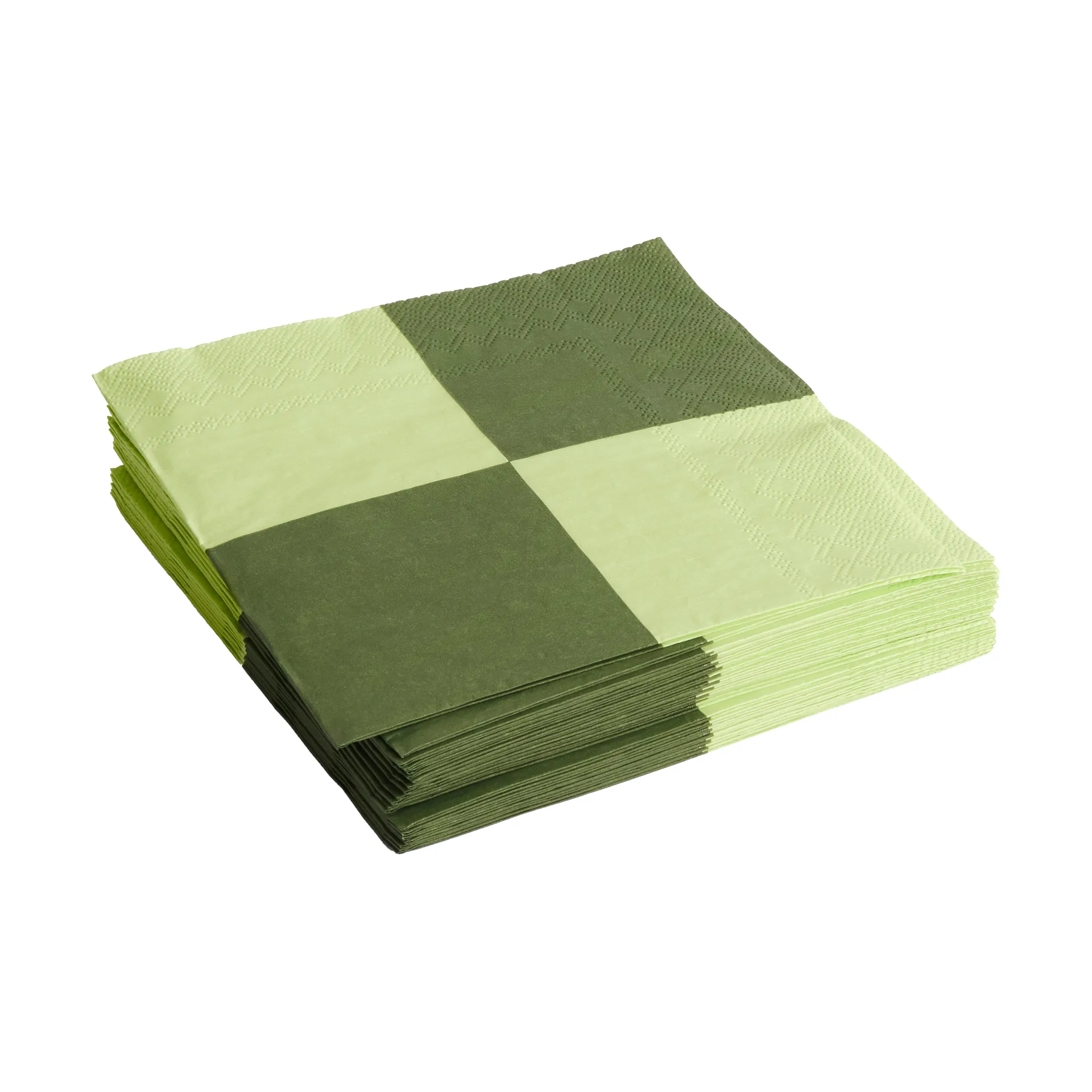 Pattern Dinner Check servet 40x40 cm 20-pack, Light green-dusty green L HAY
