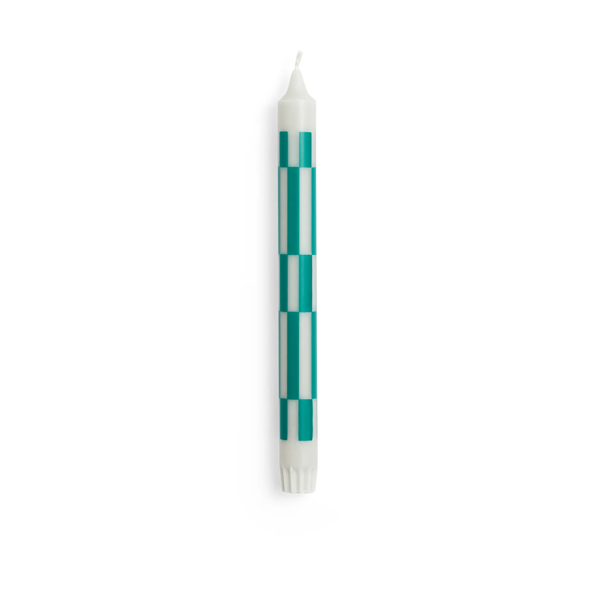 Pattern kaars check, Light grey-green HAY