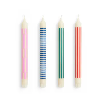 Pattern kaarsen mix 4-pack - Crisp mix - HAY