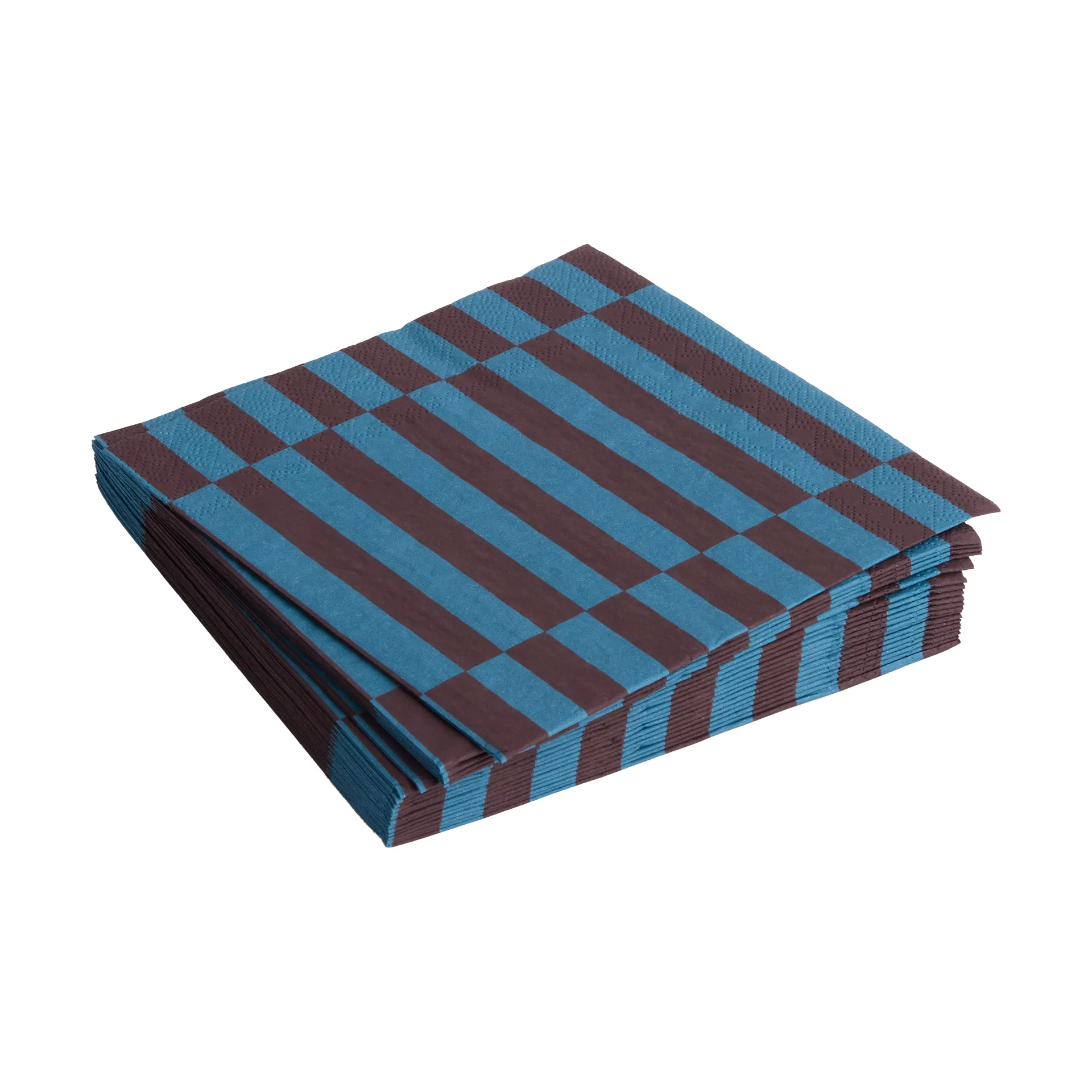 Pattern Lunch Stripe servet 33x33 cm 20-pack, Anthracite-bordeaux pillar HAY