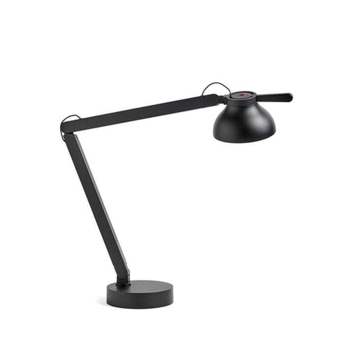 PC Double arm tafellamp - soft black, met lampvoet - HAY