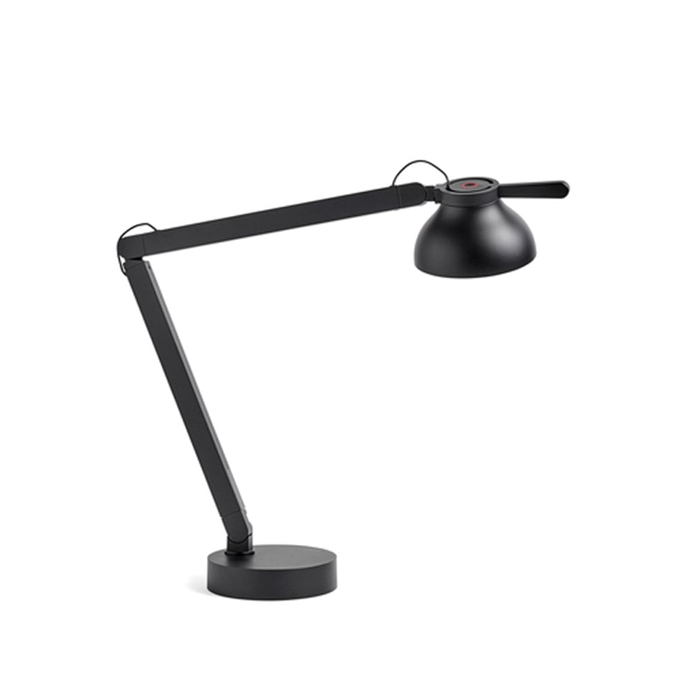 HAY PC Double arm tafellamp soft black, met lampvoet