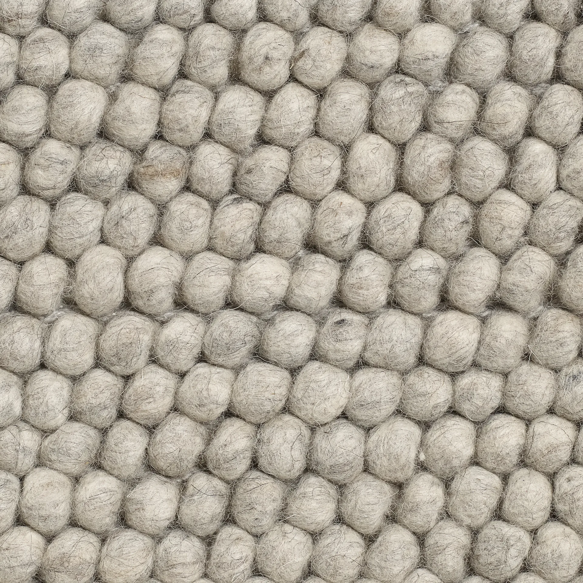 Peas wollen vloerkleed 200x300 cm, Soft grey HAY