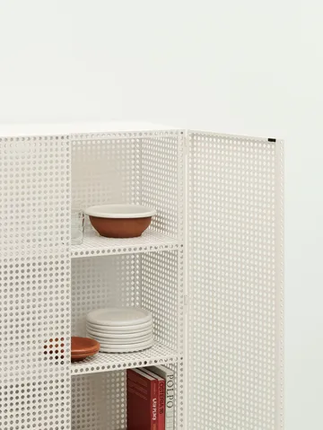 Perforated Cabinet kast large - Eggshell - HAY