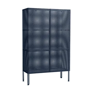 Perforated Cabinet kast large - Steel blue - HAY