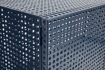 Perforated Cabinet kast large - Steel blue - HAY