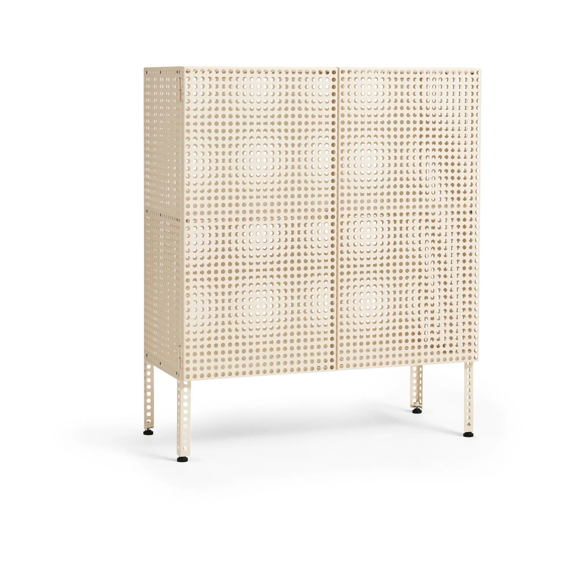 Perforated Cabinet kast medium, Eggshell HAY