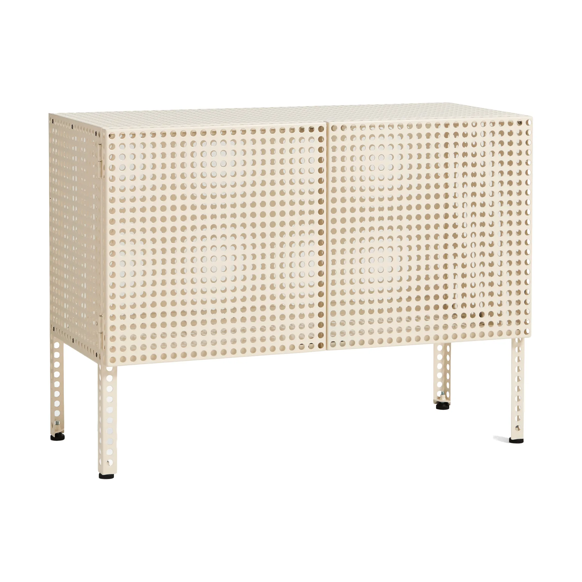 Perforated Cabinet kast small, Eggshell HAY