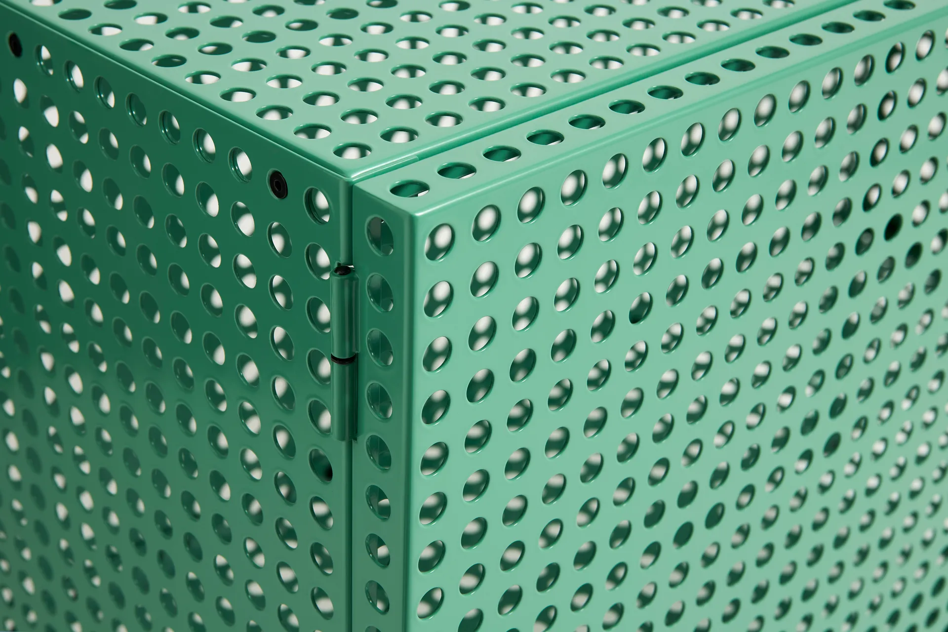 Perforated Cabinet kast small, Soft jade HAY