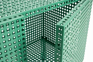 Perforated Cabinet kast small - Soft jade - HAY