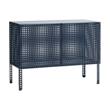 Perforated Cabinet kast small - Steel blue - HAY