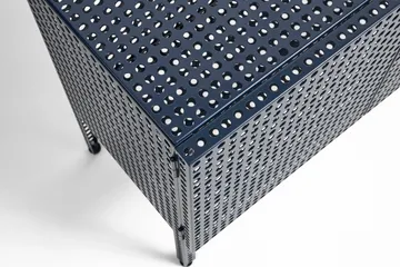Perforated Cabinet kast small - Steel blue - HAY