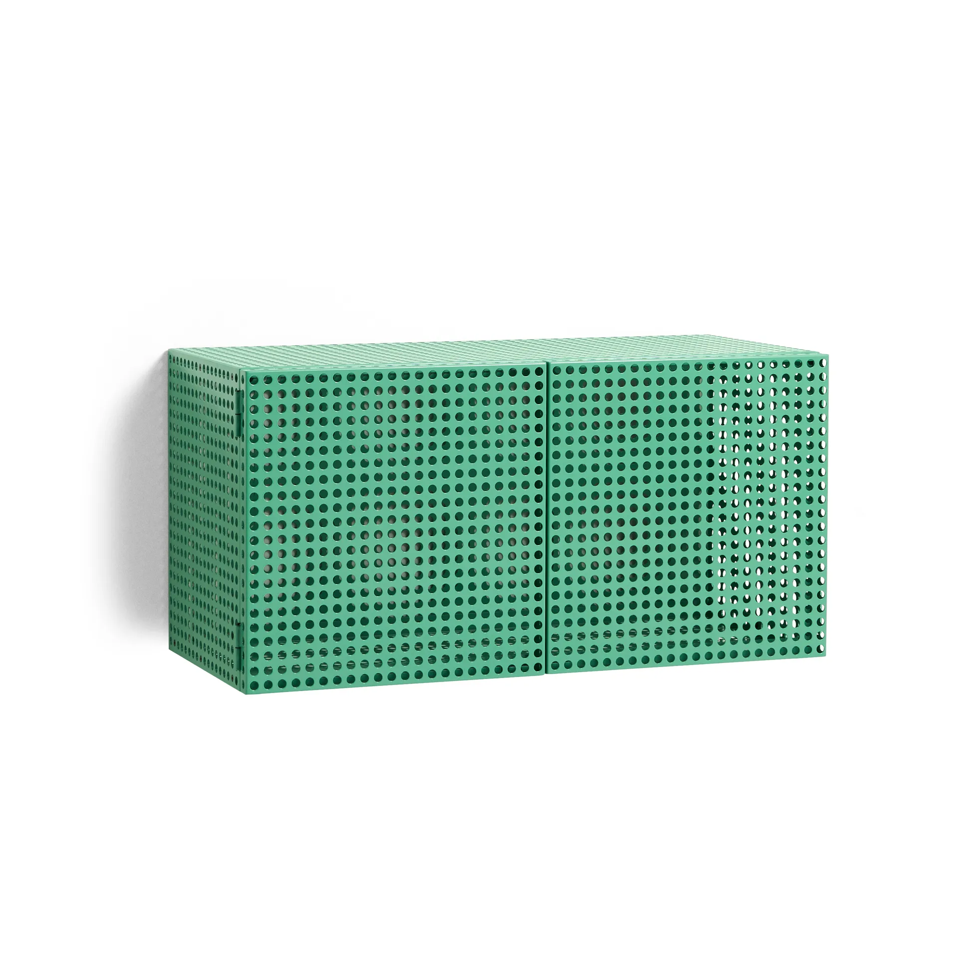 Perforated Cabinet wandkast small, Soft jade HAY
