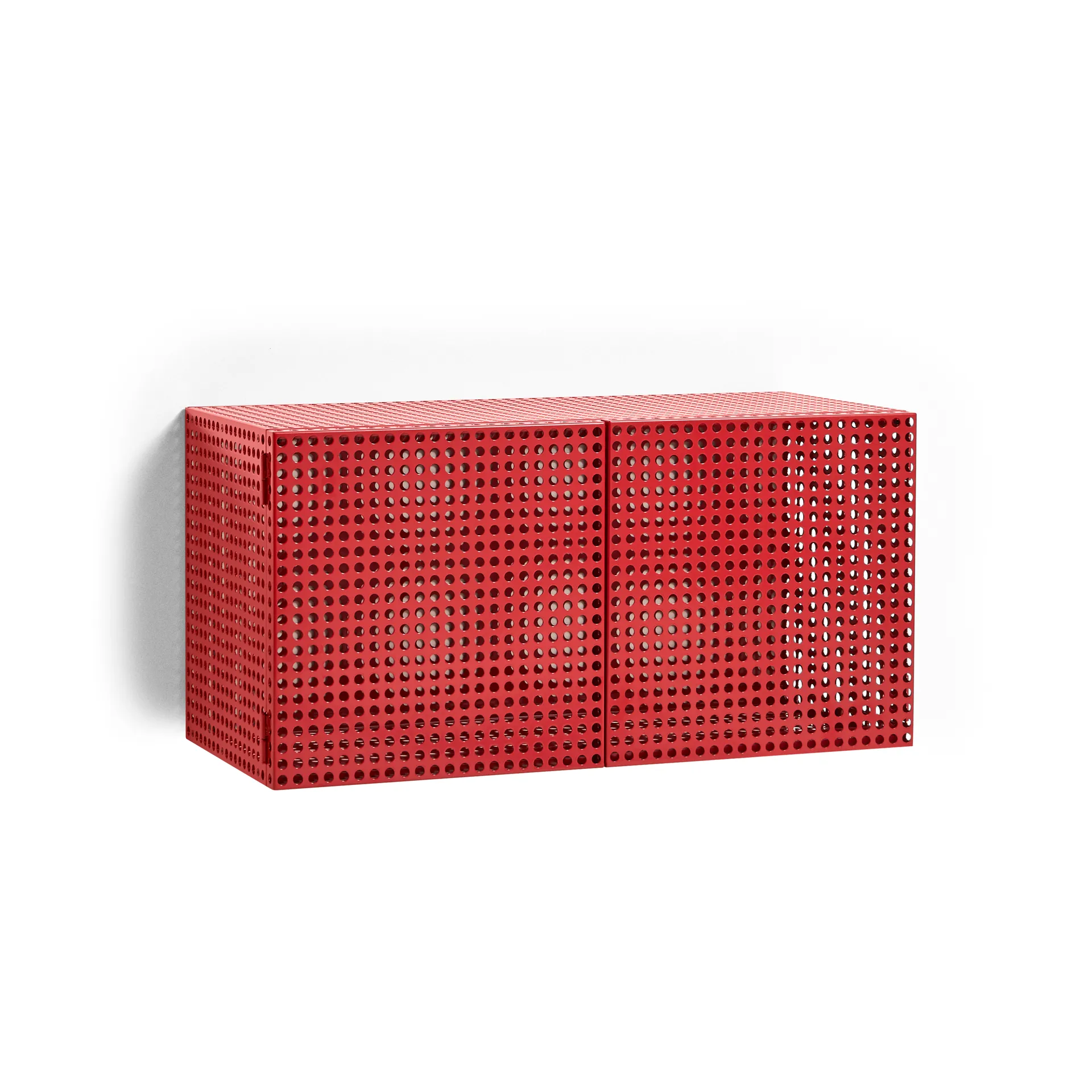 Perforated Cabinet wandkast small, Wine red HAY
