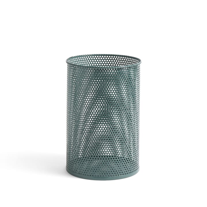 Perforated prullenmand - sage green, medium - HAY
