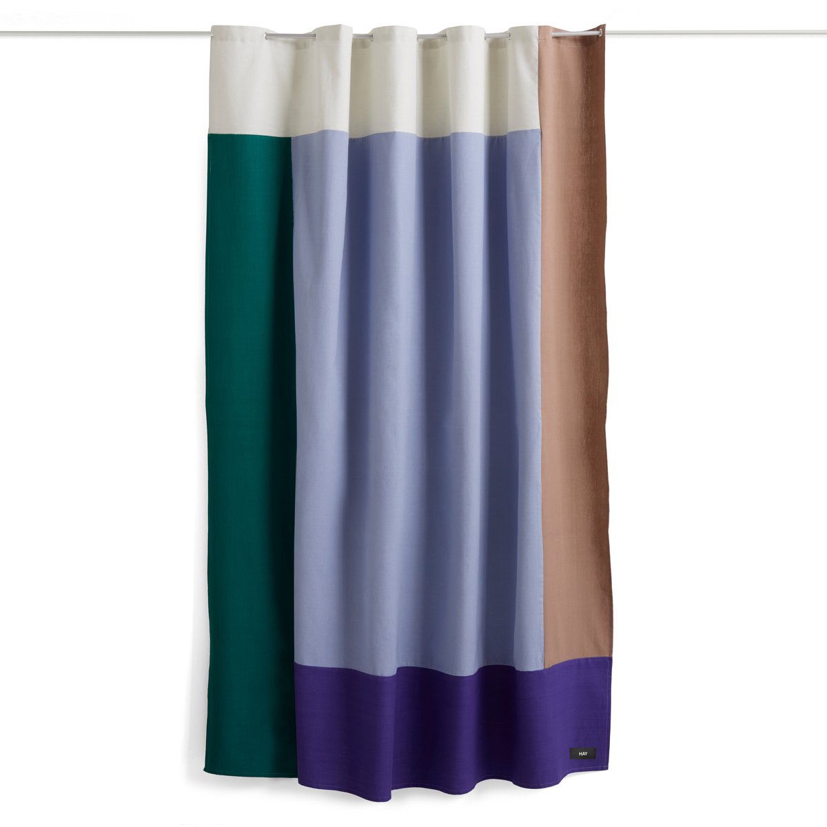 HAY Pivot douchegordijn 180x200 cm Blue | Scandinavisch Interieur | Douchegordijnen | Blauw
