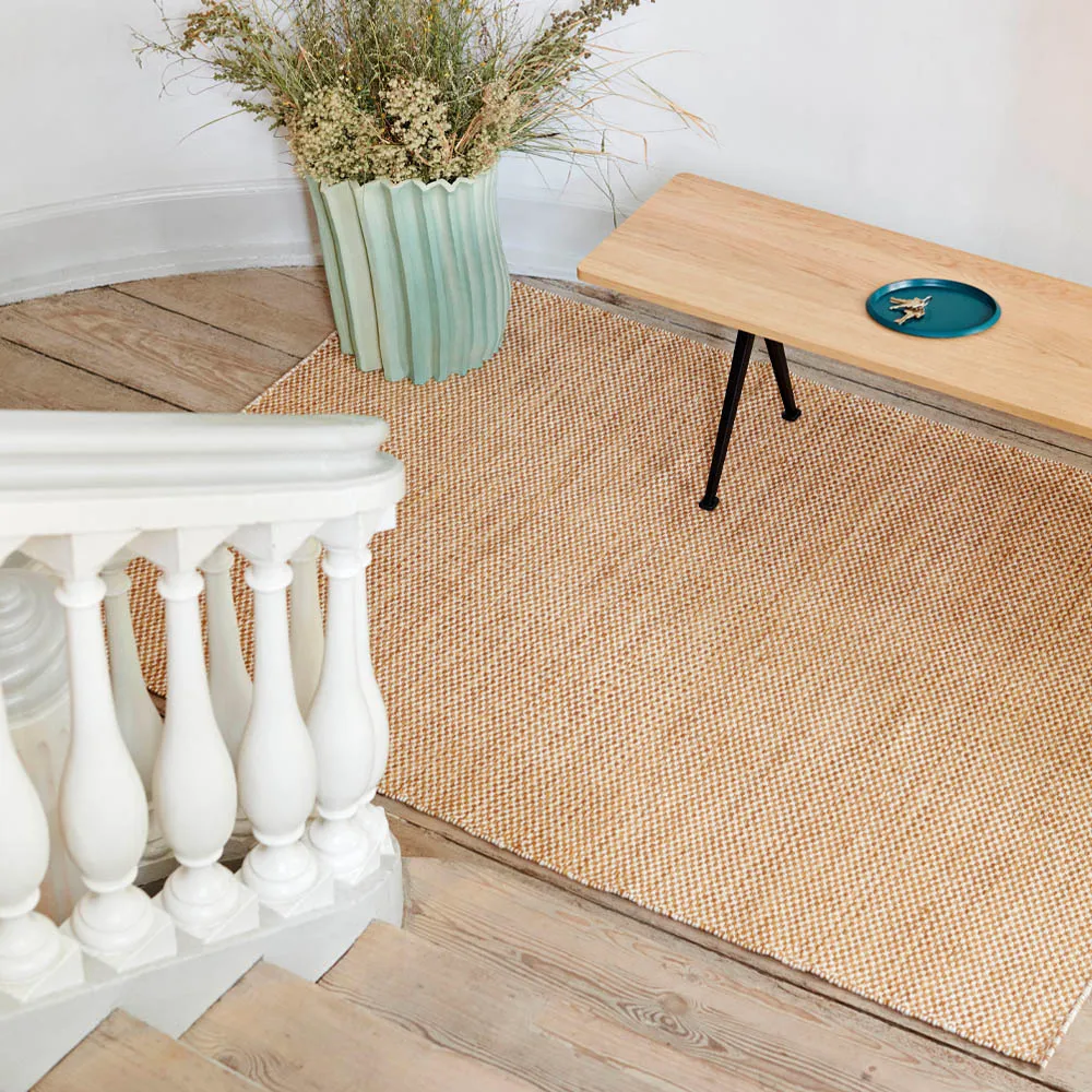 Pyramid bank, Oak mat gelakt – 190 cm – zwart stalen onderstel HAY