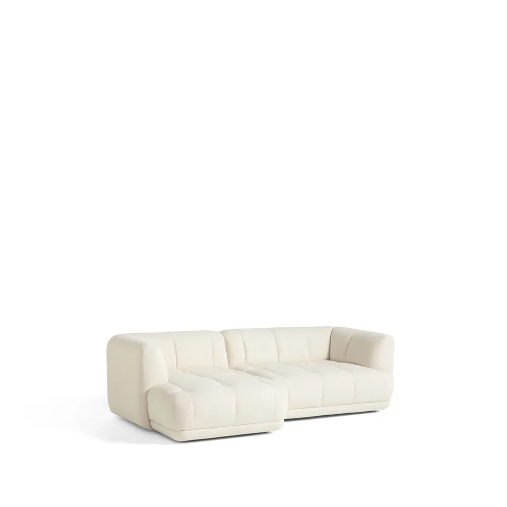 Quilton combinatie 19 modulaire bank divan links, Flamiber A5 cream HAY