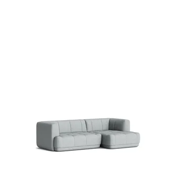 Quilton combinatie 19 modulaire bank divan rechts - Stof Remix 123 grijs - HAY