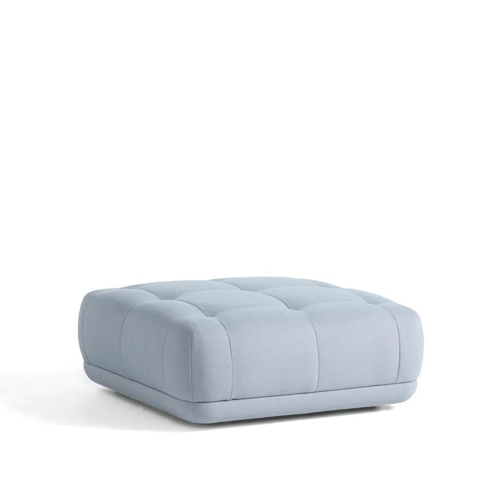 Quilton voetenbank, Stof Atlas 631 blauwgrijs HAY