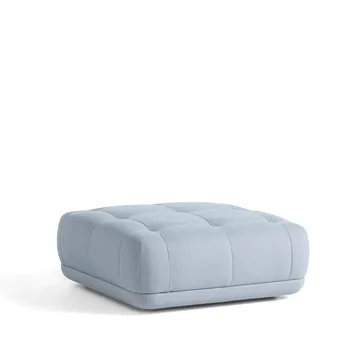 Quilton voetenbank - Stof Atlas 631 blauwgrijs - HAY