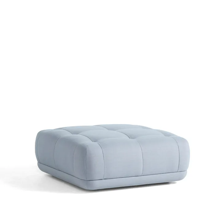 Quilton voetenbank - Stof Atlas 631 blauwgrijs - HAY